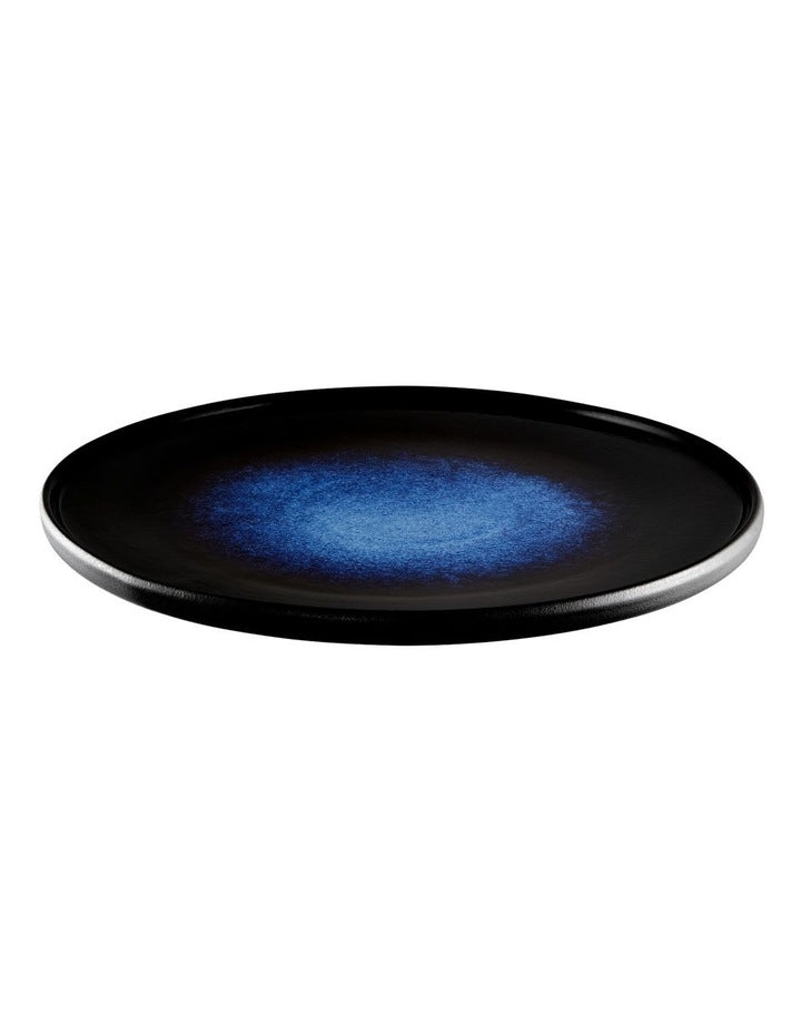 Caviar Midnight High Rim Plate 28cm in Black/Blue