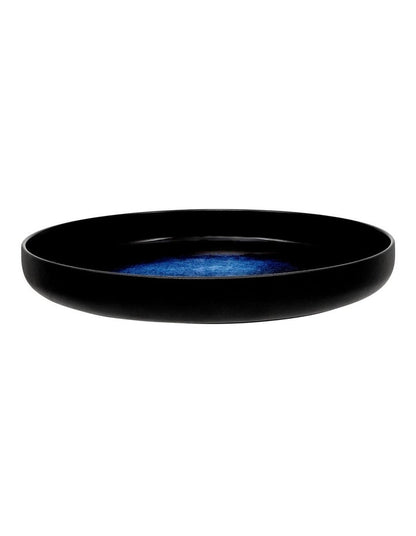 Caviar Midnight High Rim Platter 28cm in Black/Blue