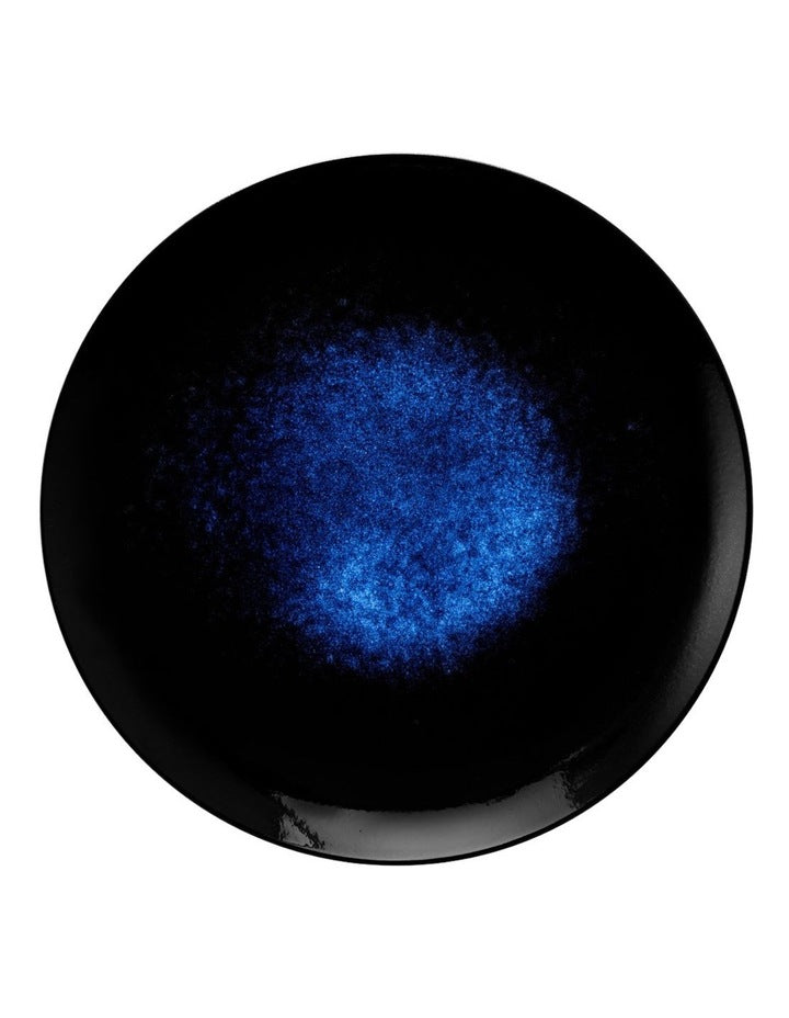 Caviar Midnight Round Platter 36cm in Black/Blue