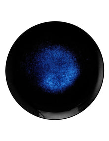Caviar Midnight Round Platter 36cm in Black/Blue