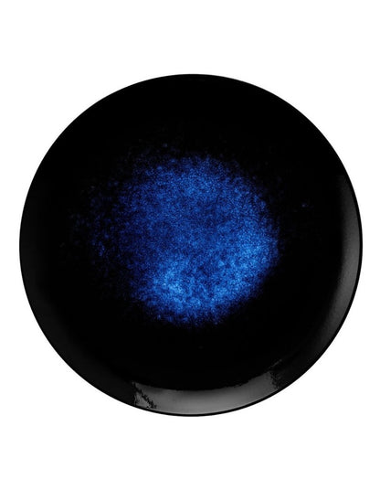 Caviar Midnight Round Platter 36cm in Black/Blue