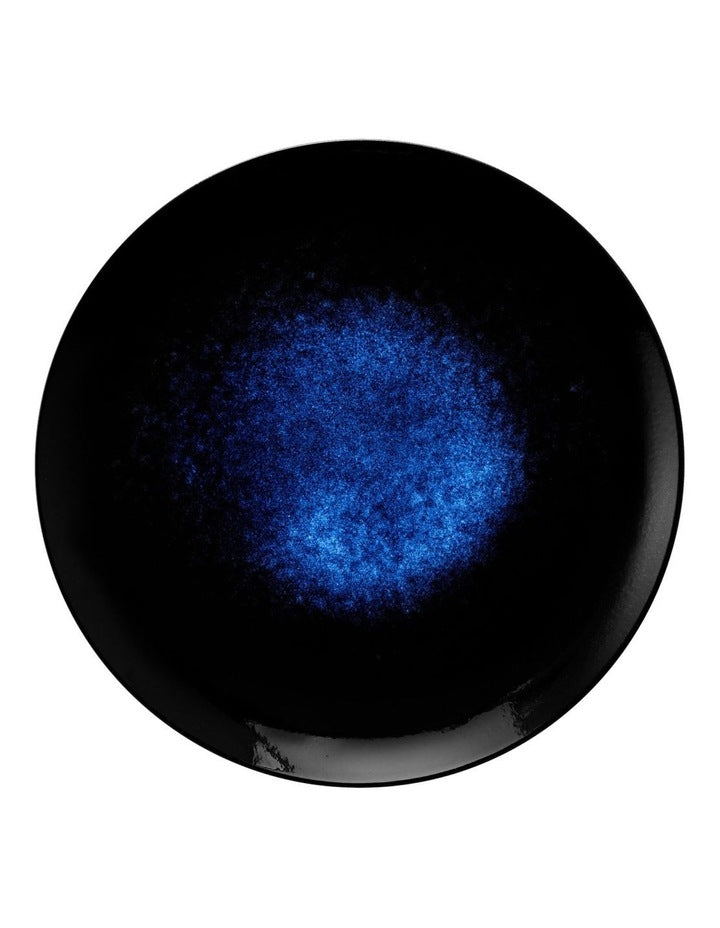Caviar Midnight Round Platter 36cm in Black/Blue