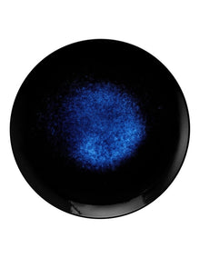Caviar Midnight Round Platter 36cm in Black/Blue