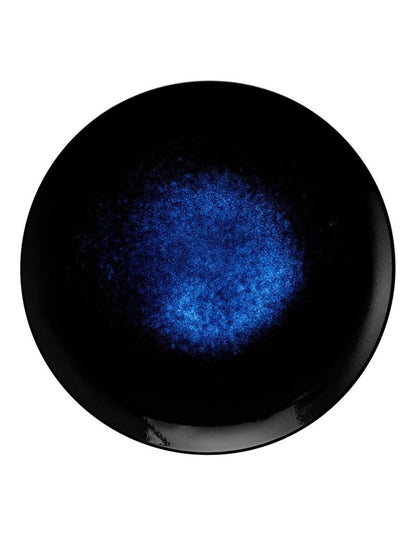 Caviar Midnight Round Platter 36cm in Black/Blue