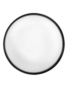 Caviar Granite Serving Bowl 27x8cm in Black/White
