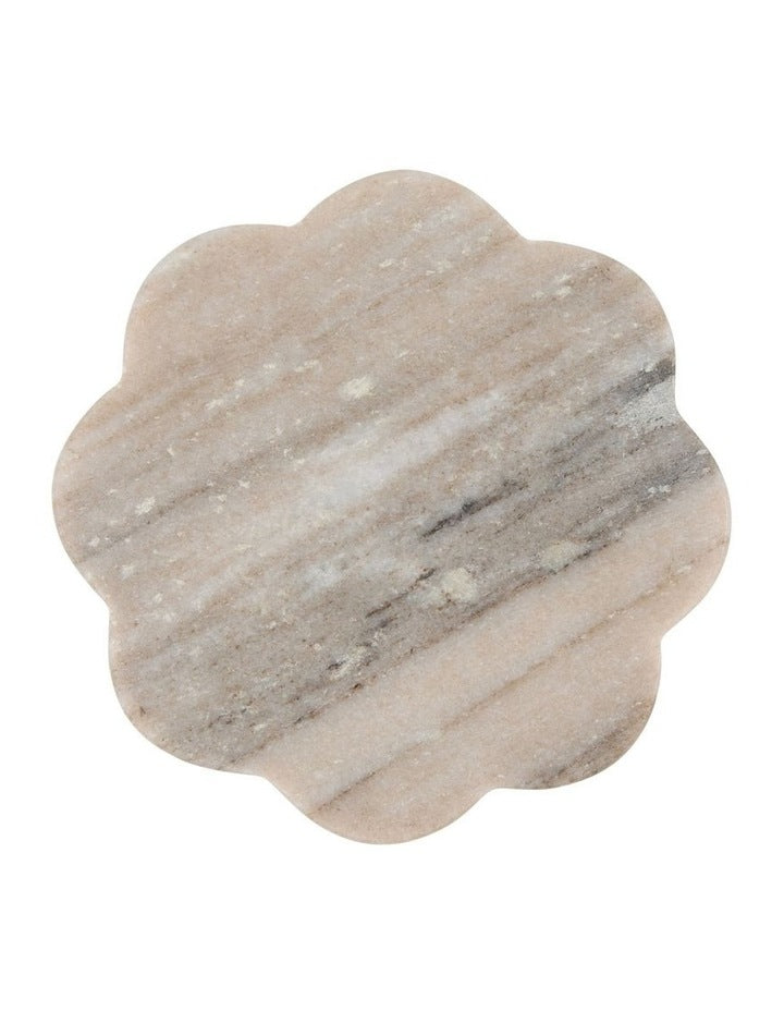 Coaster Collective Scallop Marble Coaster 11.5cm Beige