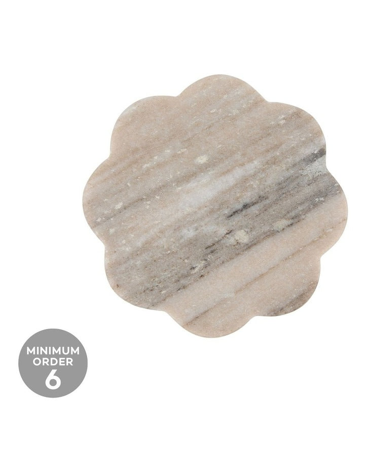 Coaster Collective Scallop Marble Coaster 11.5cm Beige