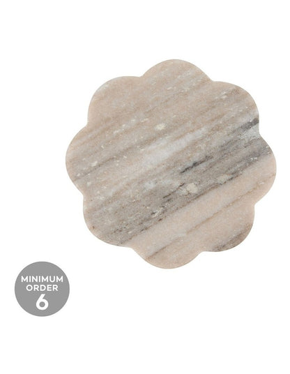 Coaster Collective Scallop Marble Coaster 11.5cm Beige