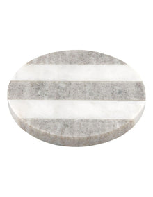 Coaster Collective Round Marble Coaster 10cm Beige Stripe