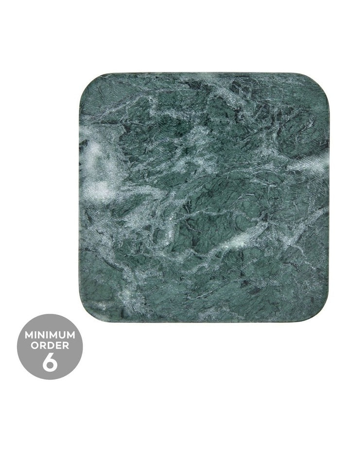 Coaster Collective Square Marble Coaster 10cm Green