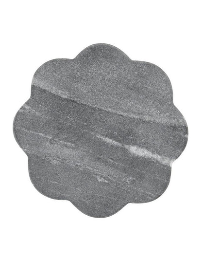 Coaster Collective Scallop Marble Coaster 11.5cm Charcoal