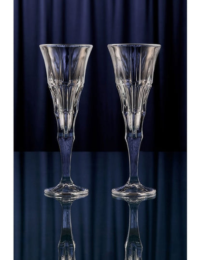 Cocktail & Co Mixologist Champagne Flute 180ml Set of 2 Linear Gift Boxed