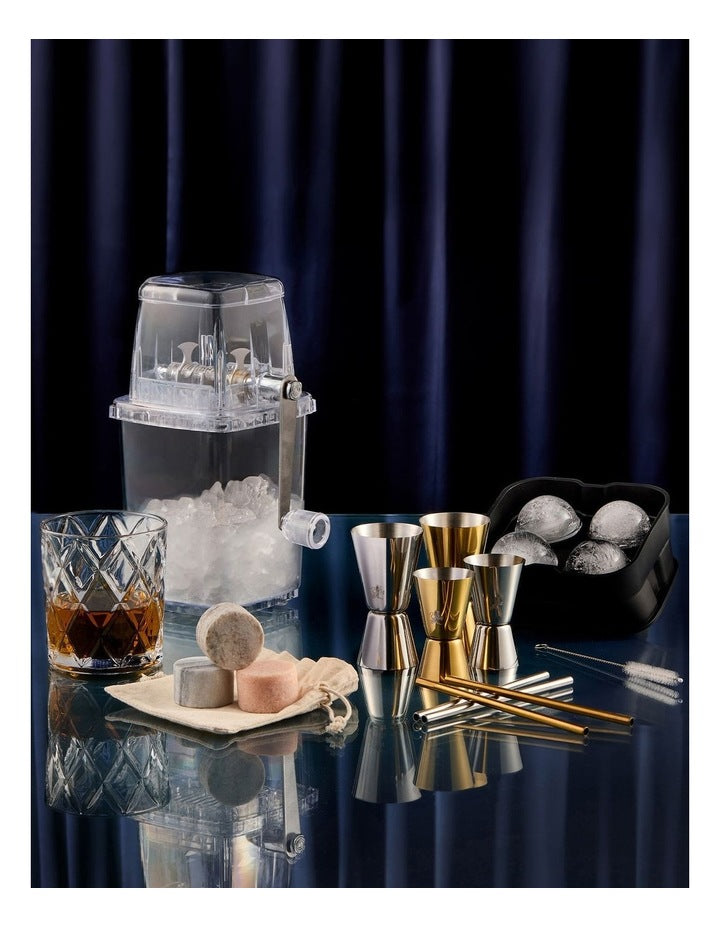 Cocktail & Co Reusable Cocktail Straw With Brush Set of 4 in Stainless Steel
