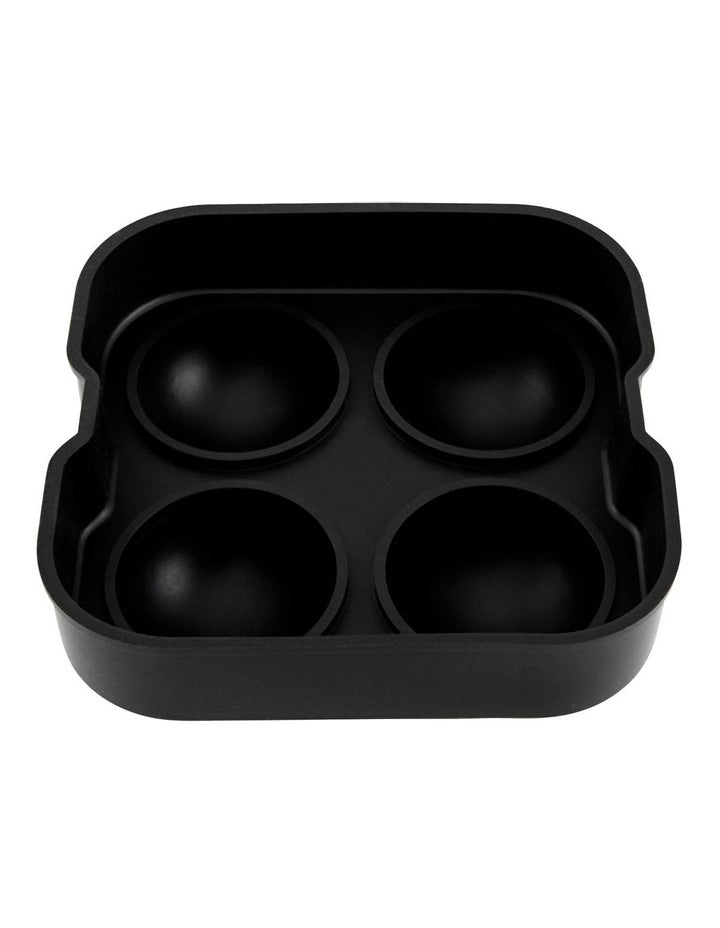 Cocktail & Co Ice Ball Tray Makes 4 in Black