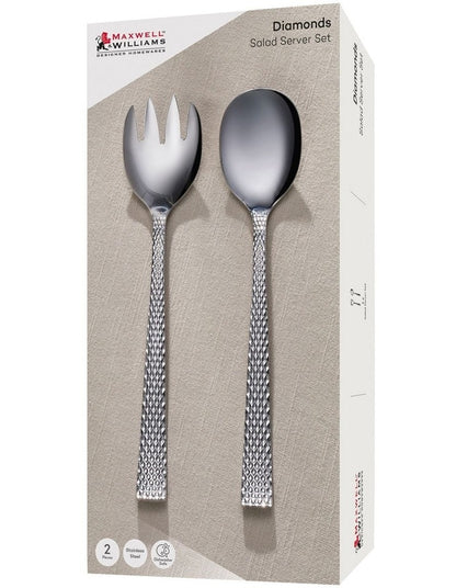 Diamonds Salad Server Set 2 Pieces Gift Boxed