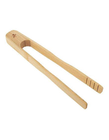Evergreen Bamboo Toast Tongs 21cm in Natural
