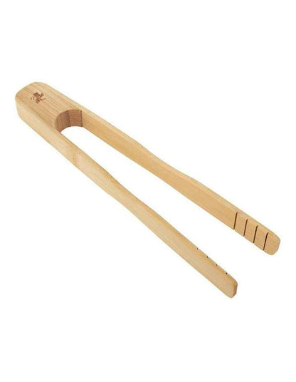 Evergreen Bamboo Toast Tongs 21cm in Natural