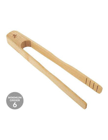 Evergreen Bamboo Toast Tongs 21cm in Natural