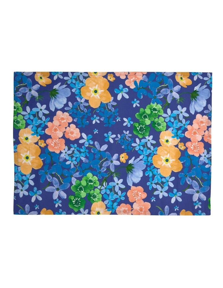 Forget Me Not Tea Towel 50x70cm in Blue