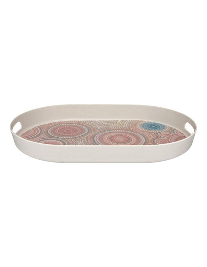 Lou Martin Uplift Melamine Tray 46.5x30cm in Stone