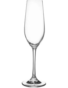 Manhattan Flute Glass 230ml Set of 6 Gift Boxed in Clear