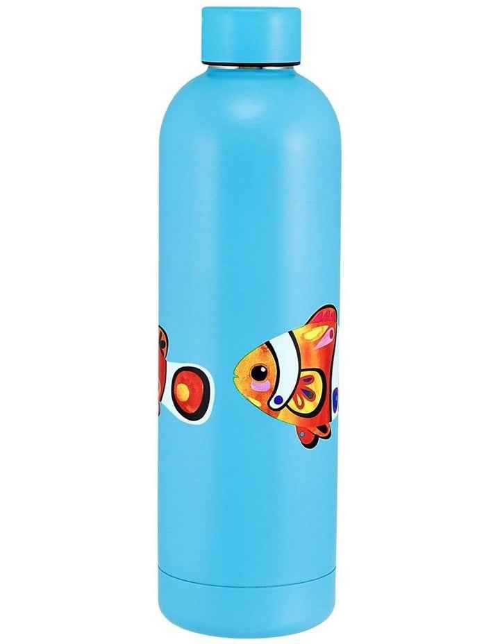 Pete Cromer Ozzie Ocean Double Wall Insulated Bottle 750ml Clown Fish in Blue