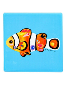 Pete Cromer Ozzie Ocean Ceramic Square Coaster 9.5cm Clown Fish