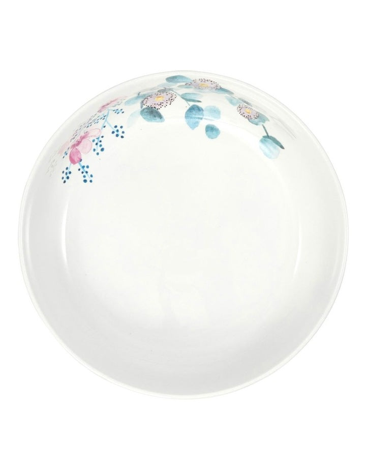 Royal Botanic Gardens Eucalyptus Bloom Round Serving Bowl 25x8cm Gift Boxed in White