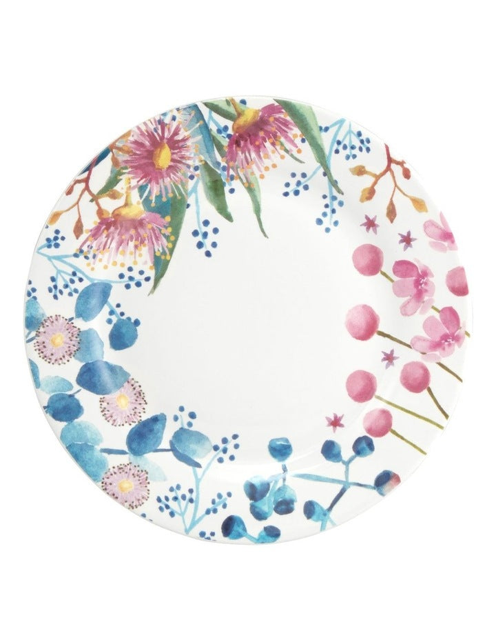 Royal Botanic Gardens Eucalyptus Bloom Rim Side Plate 19cm in White