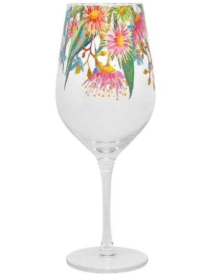 Royal Botanic Gardens Eucalyptus Bloom Wine Glass 500ml Set of 4 Gift Boxed