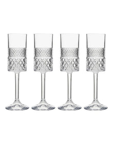Speakeasy Flute Glass 190ml Set of 4 in Clear