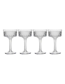 Speakeasy Coupe Glass 280ml Set of 4 Gift Boxed in Clear