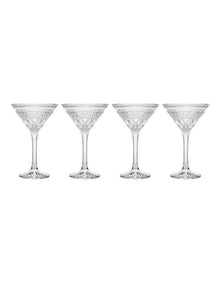 Speakeasy Martini Glass 180ml Set of 4 Gift Boxed in Clear