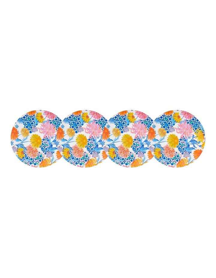 Sunburst Melamine Plate 28cm Set of 4 in Multi