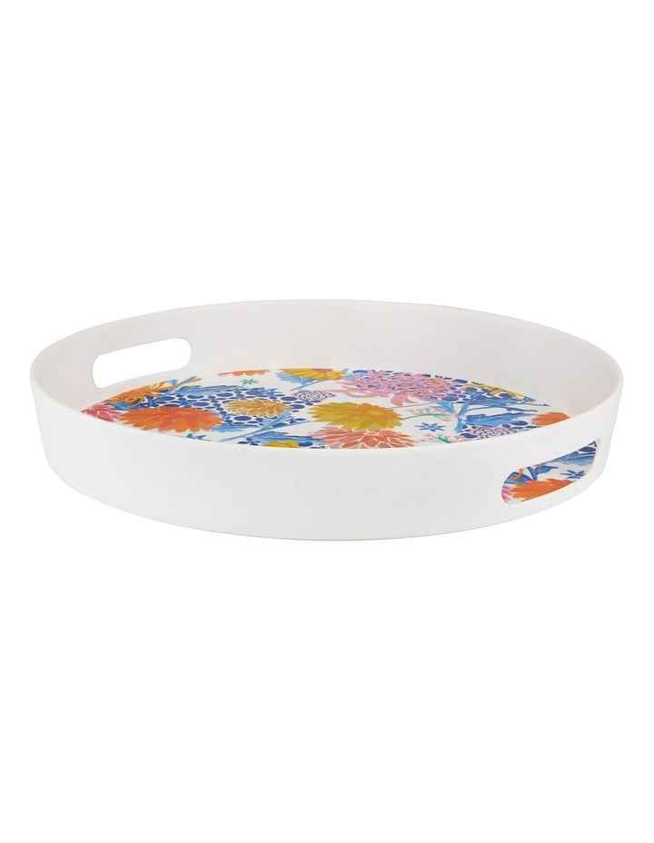 Sunburst Melamine Round Serving Tray 35x5cm