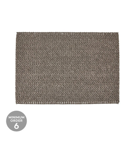 Table Accents Woven Placemat 45x30cm in Grey