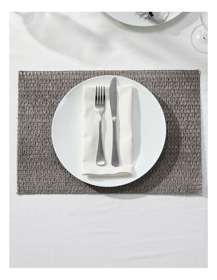 Table Accents Woven Placemat 45x30cm in Grey