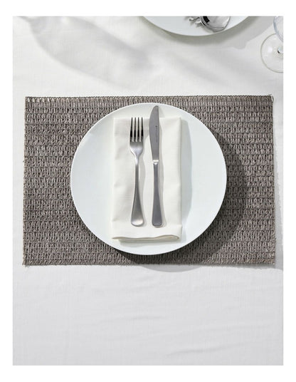 Table Accents Woven Placemat 45x30cm in Grey