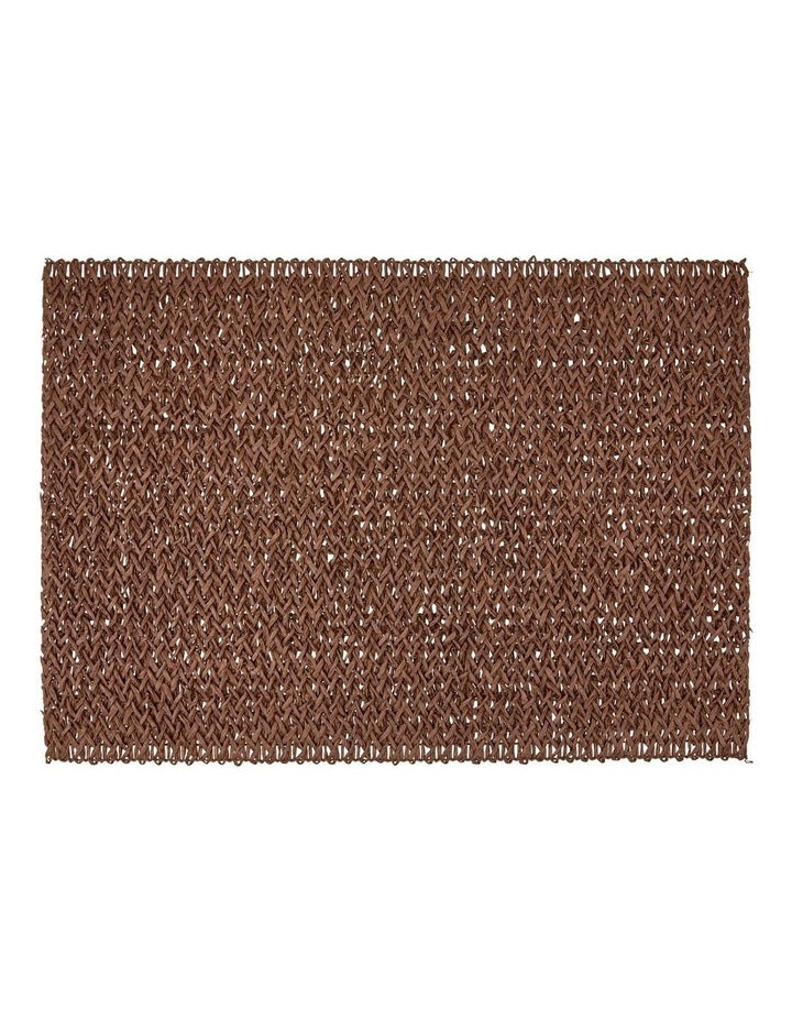 Table Accents Woven Placemat 45x30cm in Chocolate