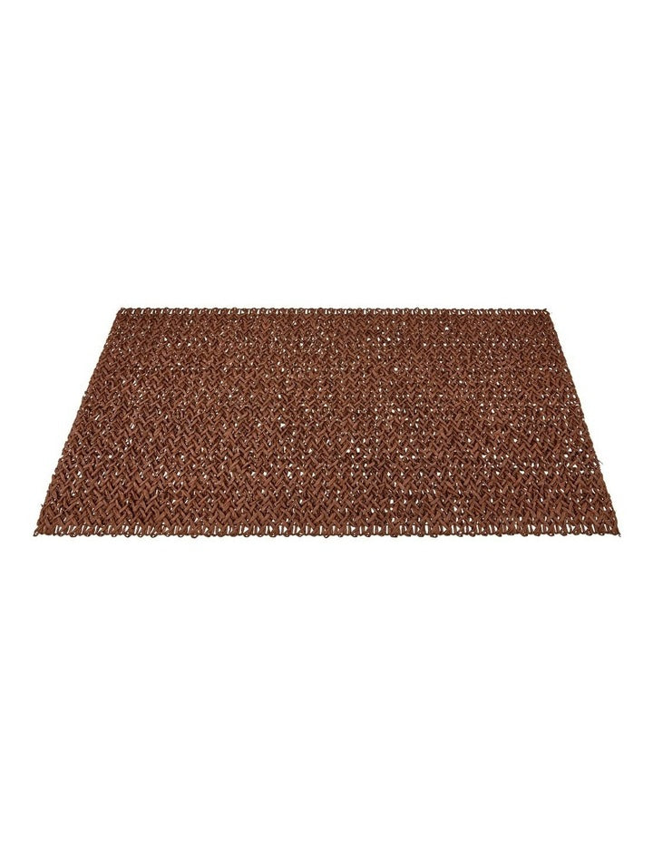 Table Accents Woven Placemat 45x30cm in Chocolate