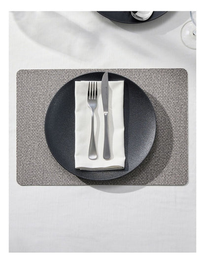 Table Accents Textured Placemat 43x30cm in Charcoal