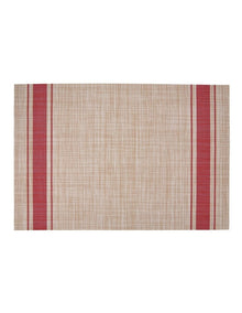 Table Accents Linen Look Placemat 45x30cm in Red