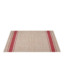 Table Accents Linen Look Placemat 45x30cm in Red
