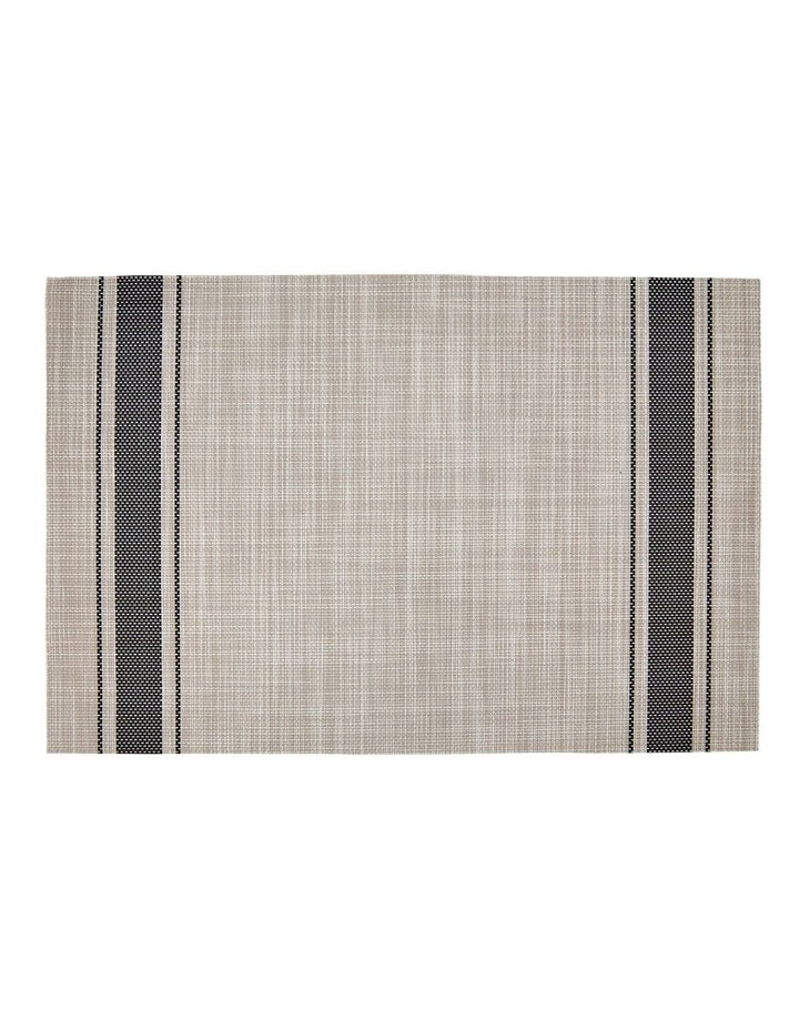 Table Accents Linen Look Placemat 45x30cm in Black