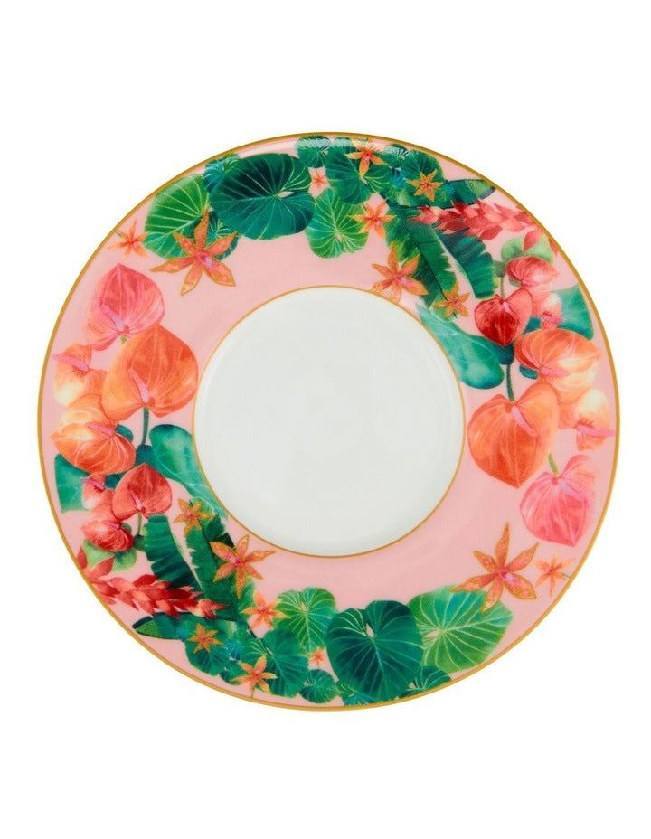 Teas & C's Tropicana Demi Cup & Saucer 100ml Set of 2 Gift Boxed in Blue