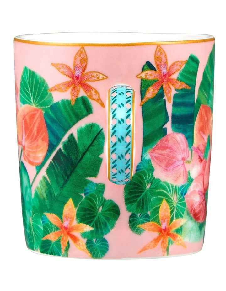 Teas & C's Tropicana Demi Cup & Saucer 100ml Set of 2 Gift Boxed in Pink
