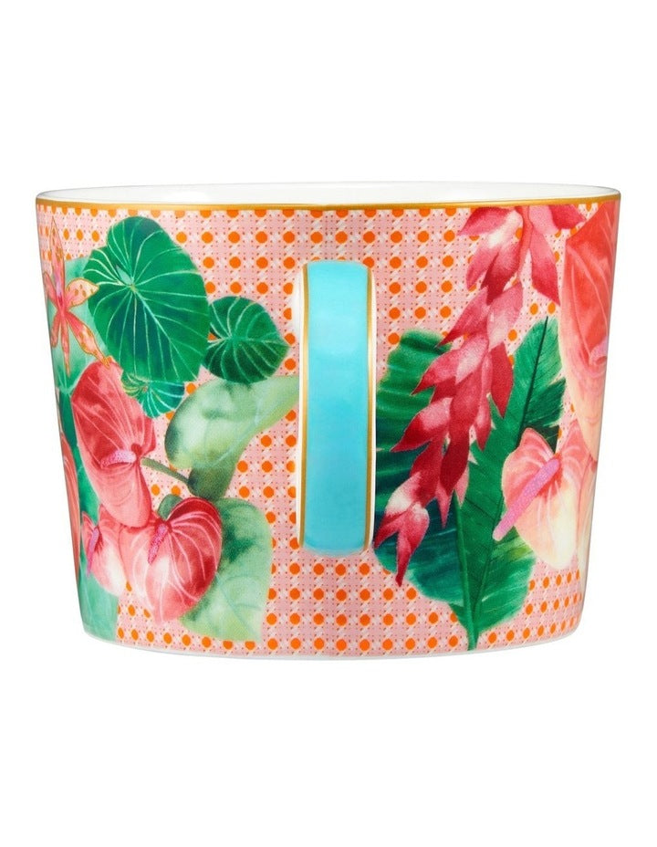 Teas & C's Tropicana Breakfast Cup & Saucer 400ml Gift Boxed in Pink