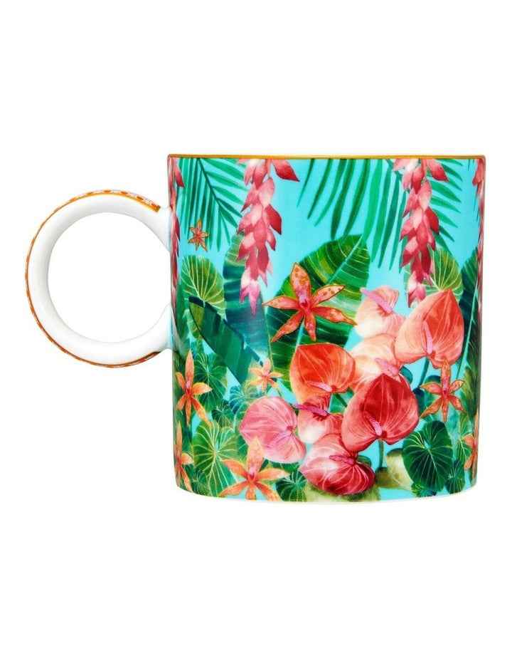 Teas & C's Tropicana Straight Mug 380ml Gift Boxed in Blue