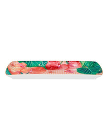 Teas And C's Tropicana Rectangular Platter 25.5x11.5cm Gift Boxed in Pink