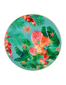 Teas & C's Tropicana Footed Cake Stand 20cm Gift Boxed in Blue